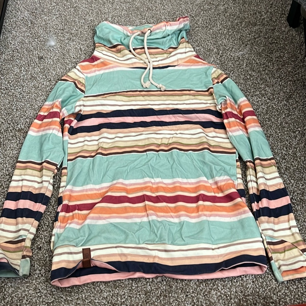 Ampersand avenue is the brand, its colorful, a size small call 8052065195 to pay